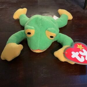 Ty teenie beanie babies Smoochy the frog